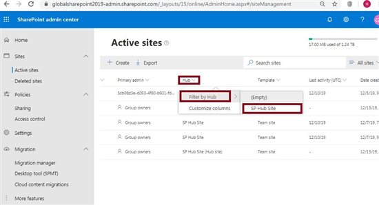 Hub Sites Report In SharePoint Online Using PnP
